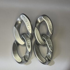 Silver Chain Link Earrings